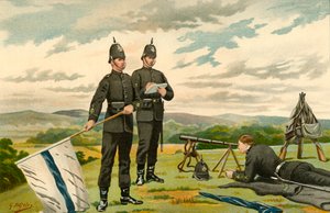 Ensimmäiset Middlesex Victoria -kiväärit - Vapaaehtoiset, 1890. tekijältä Godfrey Douglas Giles
