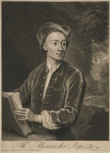 Akexander Pope, pub. 1716 tekijältä Godfrey Kneller