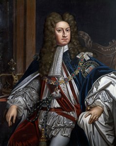 Ison-Britannian kuninkaan (1660-1727) George I:n muotokuva tekijältä Godfrey Kneller
