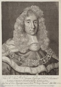 Sir George Jeffreys, Walesin tuomari tekijältä Godfrey Kneller