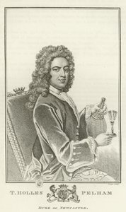 Thomas Holles Pelham, Newcastlen herttua tekijältä Godfrey Kneller