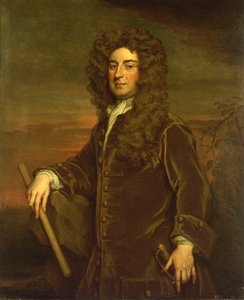 Vara-amiraali John Graydon (noin 1666-1726), 1600-luvun loppu - 1700-luvun alku (öljymaalaus). tekijältä Godfrey Kneller