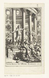 Titelpagina voor Alexander ab Alexander, Genialium dierum, deel 2, 1673 tekijältä Gonsales Appelmans (attributed to)