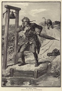 Hei! Lautta! Lautta! (kaiverrus) tekijältä Gordon Frederick (after) Browne