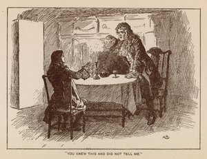 Kuvitus Thackerayn Henry Esmondin historiaan (litho)