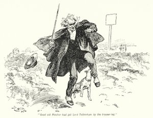 Kuvitus E Nesbitin tarinaan aarteenetsijöistä (litho) tekijältä Gordon Frederick Browne