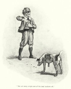 Kuvitus E Nesbitin tarinaan aarteenetsijöistä (litho) tekijältä Gordon Frederick Browne