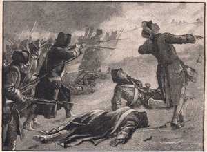 Montgomeryn hyökkäys alakaupunkiin Quebecissä 1775 jKr tekijältä Gordon Frederick Browne
