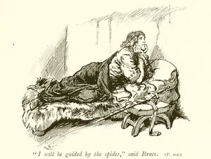 Robert Bruce ja hämähäkki tekijältä Gordon Frederick Browne