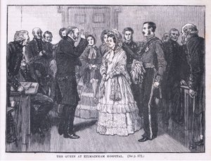 Kuningatar Kilmainhamin sairaalassa 1849 jKr tekijältä Gordon Frederick Browne