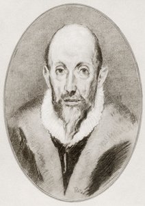 Domenikos Theotokopoulos, El Greco, teoksesta Living Biographies of Great Painters. tekijältä Gordon Ross