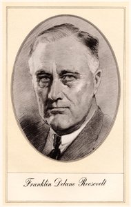 Franklin Delano Roosevelt, Yhdysvaltain 32. presidentti, 1900-luvun puoliväli.