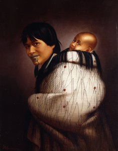 Ana Rupene ja lapsi, tekijältä Gottfried Lindauer