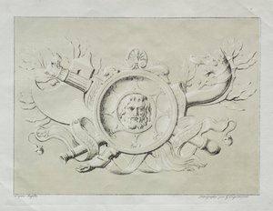 Kokoelma litografisia esseitä: A Trophy, c. 1816. tekijältä Gottfried or Godefroy Engelmann