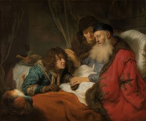 Iisak siunaa Jaakobia. Noin 1638