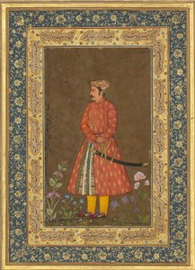 Rup Singhin muotokuva, Folio Shah Jahan -albumista, toissijainen: n. 1615-20, recto: n. 1500