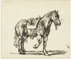 Laupiavan samarialaisen hevonen tekijältä Govert Flinck