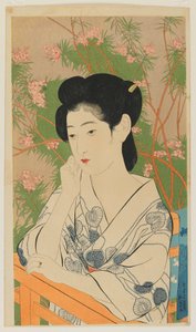 Hot Spring Hotel (Onsen yado) Taisho-aika, heinäkuu 1920 (värillinen puupainatus)