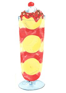 Parfait, 2013 (öljy paperille)