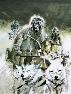 Lietenant Cagni yrittää päästä pohjoisnavalle vuonna 1899. tekijältä Graham Coton
