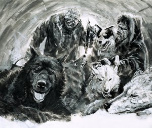Vilhjalmar Stefansson löysi vaaleat eskimot (guassi paperille) tekijältä Graham Coton