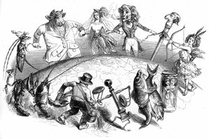 Kuvitus Henri Fournierin romaaniin "Un Autre Monde".