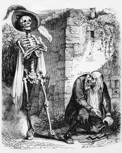 La Fontainen satu (Jean de La Fontainen) : J.J. Grandvillen kaiverrus, noin 1838-40.