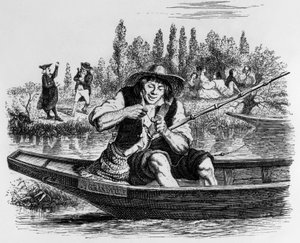 La Fontainen satu (Jean de La Fontainen) : J.J. Grandvillen kaiverrus, n. 1838-40.