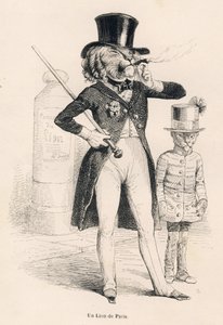 Pariisin leijona. Vinjetit kuvittanut JJ Granville. Kaiverrus on allekirjoitettu Andrew, Best ja Leloir osassa nimeltä "Afrikkalaisen leijonan matka Pariisissa", jonka Honore de Balzac on kirjoittanut "Eläinten yksityisen ja julkisen elämän kohtaukset". Pa tekijältä Grandville