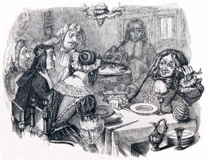Naurava ja kalat (Le rieur et les poissons) - La Fontainen tarinoita. tekijältä Grandville