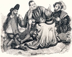 Kauppias, herrasmies, patriisimies ja kuninkaan poika (Le marchand, le gentilhomme, le patre et le fils de roi) - La Fontainen sadut tekijältä Grandville
