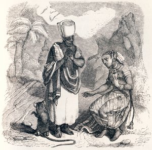 Hiiri muuttuu tytöksi - La Fontainen Fables tekijältä Grandville
