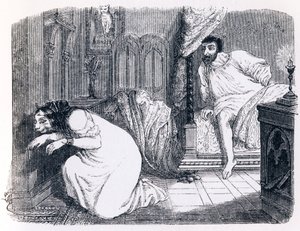 Pillu muuttui naiseksi (La chatte metamorphose en femme) - La Fontainen Fables tekijältä Grandville