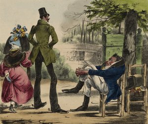 La Caricature; Nro 13, 1830-35 (käsinvärinen lito) tekijältä Grandville 1803 47 Grandville 1803 47