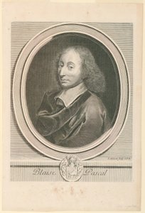 Blaise Pascalin muotokuva (1623-1662) tekijältä Gérard Edelinck