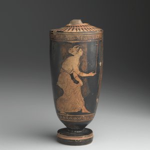 Ullakko Lekythos (liukulasitettu keramiikka) tekijältä Greek