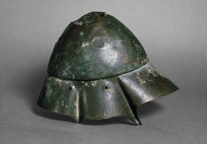 "Companion Cavalrymanin" kypärä, boetialainen, luultavasti 4. vuosisadalla eKr. (pronssi) (katso myös 419878)