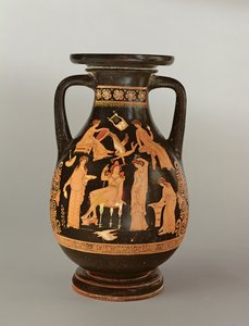 Punahahmo Pelike, n. 350 eKr. (keraaminen) tekijältä Greek