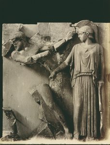 The Labors of Hercules, metooppi Zeuksen temppelistä Olympiassa, noin 470-457 eKr. (marmori) tekijältä Greek