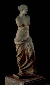 Venus de Milo, kreikkalainen, hellenistinen kausi, noin 100 eKr. (marmori) (etukuva ks. 14152)