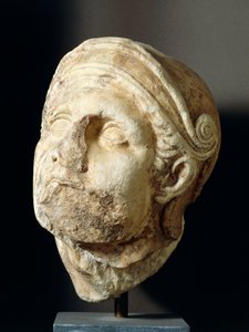 Skopasin (340-420 eKr.) soturipää Athena Alea -temppelin edestä Tegeassa, 4. vuosisadalla eKr. (kuva) tekijältä Greek