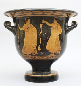 Kellomainen proto-apulialainen krateri Materasta, Italiasta (keraaminen) tekijältä Greek School