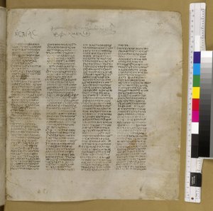 Codex Sinaiticus (pergamentti) tekijältä Greek School