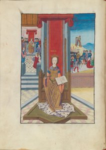 Oikeudenmukaisuus Oikeudenmukaisuus Margaret Philosophicasta, 1500-luku. tekijältä Gregor, Reisch