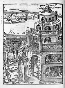 Vapaat taiteet: Kielioppi - Gregor Reischin (1467-1525) "" Philosophical Daisy" -kirjassa. Paali