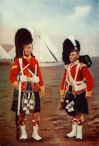 Kersantti ja Bugler, 1. Argyll ja Sutherland Highlanders, 1900.