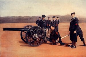 "Sighting A Naval Field Gun", 1900. tekijältä Gregory and Co