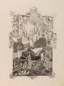 Etukappale Vladimir Sollogubin novelleen Tarantas Tarantass, 1845. tekijältä Grigori Grigorevich Gagarin