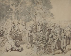 Rypäleiden sadonkorjuu, Vuosien 1840 ja 1847 välillä tekijältä Grigori Grigorevich Gagarin