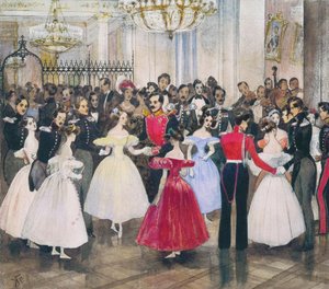Ball prinsessa Maria Baryatinskajan talossa, 1830-luku